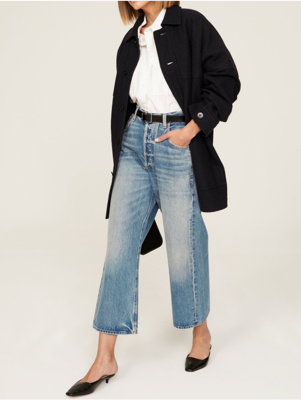 Citizens Of Humanity Premium Vintage Gaucho Wide-Leg Jeans sz 29 - Picture 4 of 16